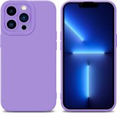 Coque Cadorabo pour Apple iPhone 13 PRO en FLUID LIGHT PURPLE - Coque de protection en silicone TPU souple