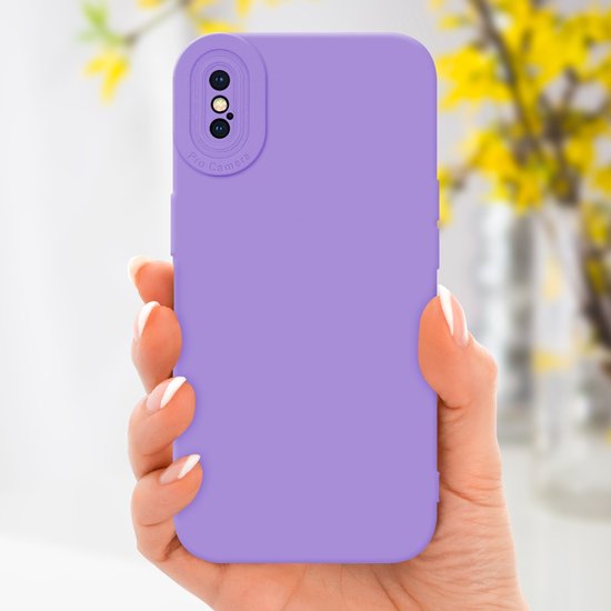 Coque Cadorabo pour Apple iPhone XS MAX en FLUID LIGHT PURPLE - Coque de protection en silicone TPU souple