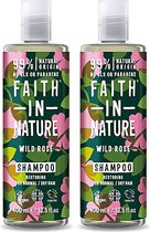 Faith in Nature - Wild Rose Shampoo - 400ml - 2 Pak