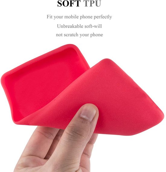 Coque Cadorabo pour Nokia 3 2017 en ROUGE CANDY - Coque de protection en silicone TPU souple