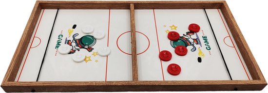 Thumbnail van een extra afbeelding van het spel Sling Puck - The Game Room - Extra Groot XXL - Fast hockey - Sling shot spel - Luxe versie - met hoogglans speelveld voor makkelijk schuiven