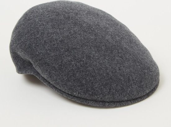 Kangol Flat cap van wol - Grijs - Maat L (58-59cm)