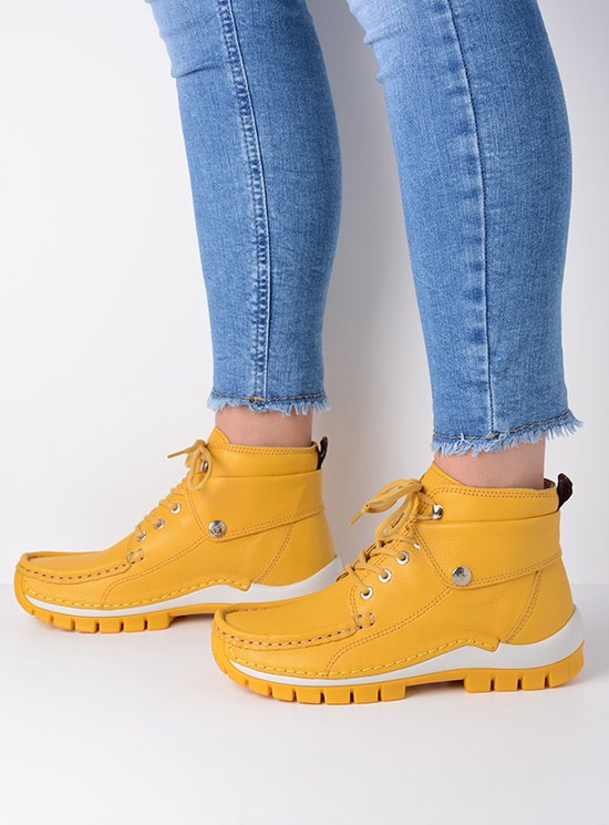 Wolky Veterschoenen Jump Summer geel leer | bol.com