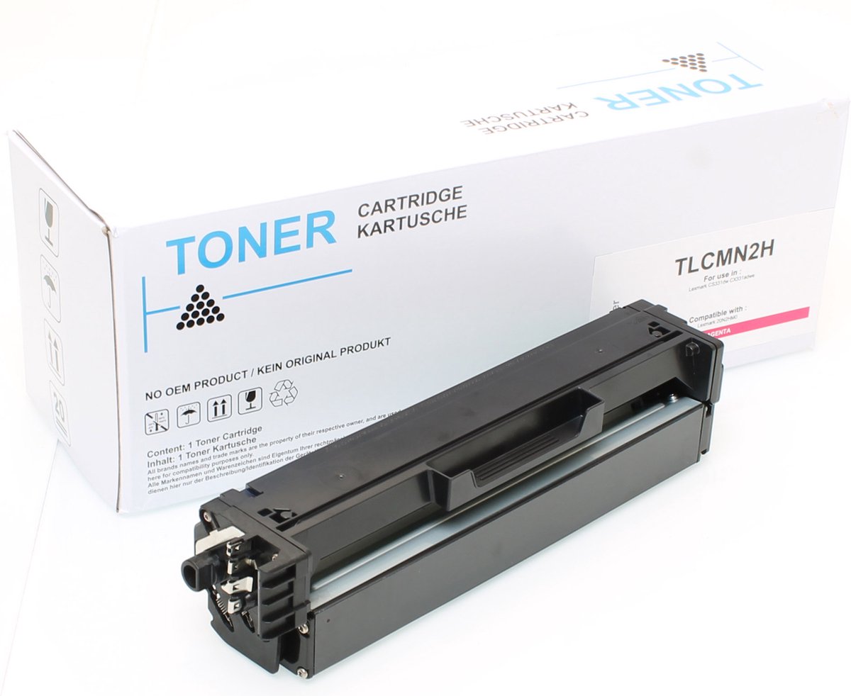 ABC huismerk toner geschikt voor Lexmark 20N2HM0 magenta 4500 paginas CS331dw CX331adwe