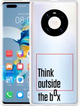 Huawei Mate 40 Pro Hoesje Think outside the Box Designed by Cazy