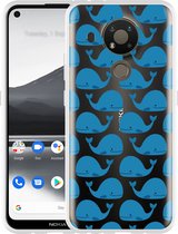 Nokia 3.4 Hoesje Whales - Designed by Cazy