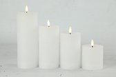 LED kaarsen - Kaarsen set - LED kaarsen met bewegende vlam - wit set van 4