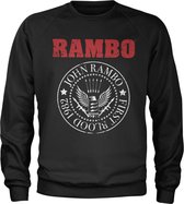 Rambo Sweater/trui -S- First Blood 1982 Seal Zwart