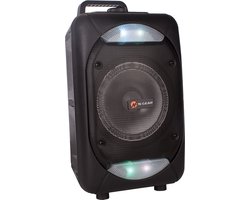 N-GEAR The Flash 610 - Bluetooth Speaker - Karaoke Set - Partybox met 1 Microfoon - Zwart