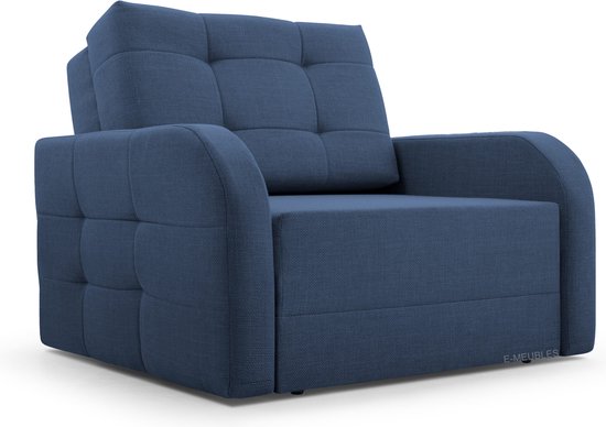 Fauteuil Innovant avec Fonction de Couchage, Mobilier Lounge, Design Elegant - Porto 80 - Bleu Foncé (BRAGI 86)