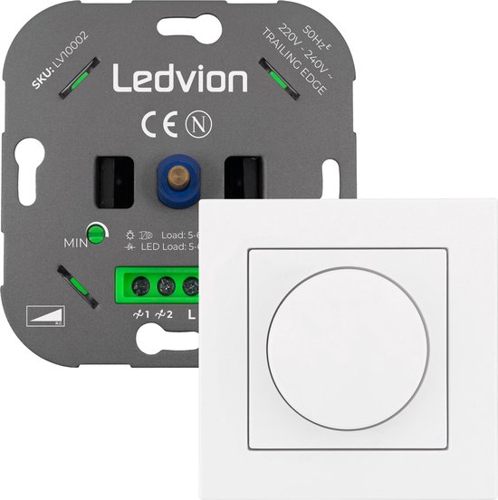 Ledvion Led Dimmer, 5, 600 Watt, Universele LED Dimmer, Led Dimmer
