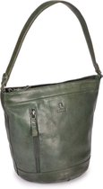 Donbolso® Dames Handtas - Grote Schoudertas van Echt Leer - Olijfgroen - Hoogwaardige Shopper voor Stijlvolle Vrouwen