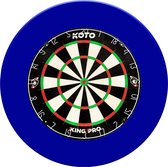 KOTO King Pro + Blauw Dartboard Surround, Hoogwaardige dartrand voor alle dartborden, Dart Surround om je darts en muren te beschermen, Eenvoudig te bevestigen.