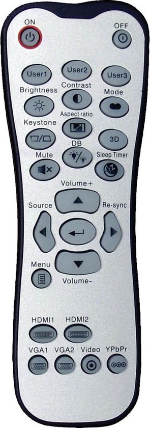 Télécommande OPTOMA HD141X, code article BR-3001B / BR-3003B / SP.8ZE01GC01