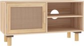 vidaXL-Tv-meubel-80x30x40-cm-massief-grenenhout-en-rattan-bruin