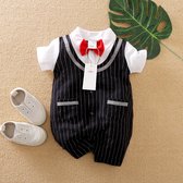 Nouveau-né - Vêtements Bébé Garçons - Cadeau Bébé - Cadeau maternité - Ensemble barboteuse - Ensemble cadeau baby shower avec nœud papillon - 0 mois