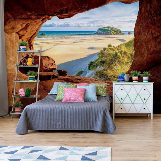 Papier peint Beach Cave | VEXXL - 312 cm x 219 cm | Polaire 130gr / m2