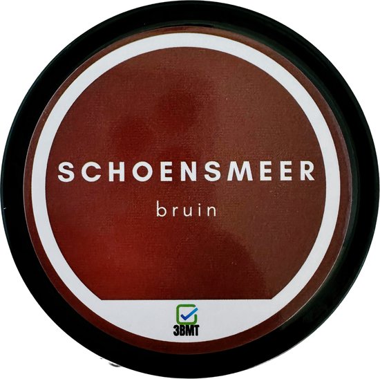 3BMT® Schoensmeer Bruin - Schoenverzorging - Schoenpoets - Schoenen Schoonmaak - Bruine Leren Schoenen Poetsen - 50Ml - 3 BMT