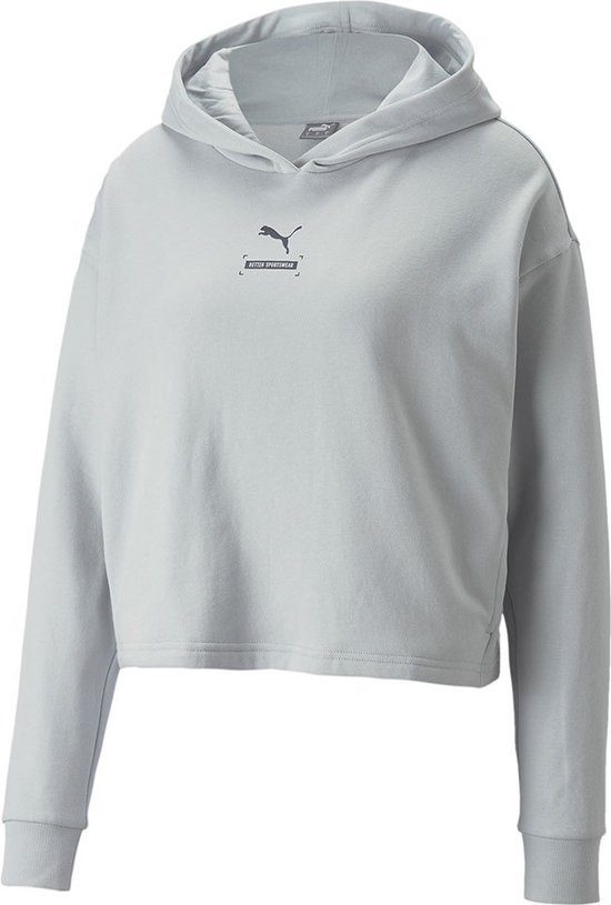 PUMA Better Fl Sweatshirt Dames - Platinum Gray - S