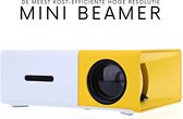 Mini Beamer - LED projector - Beamer - Geel/wit