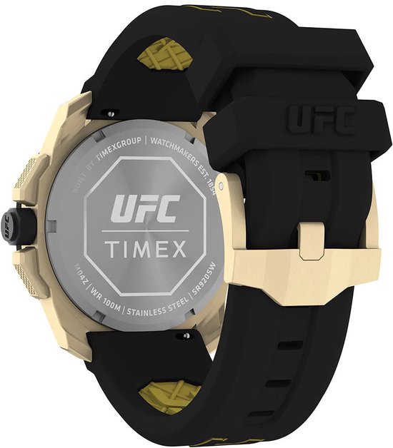 Timex UFC Icon Chronograph Chrono TW2V58500 Horloge - Rubber - Zwart - Ø 44 mm