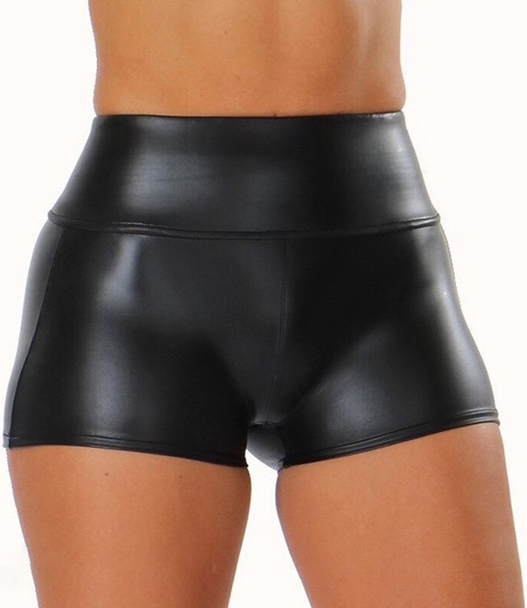 WiseGoods Luxe Latex Short Dames - Shorts - Korte Broek - Sexy Broeken -  Hotpants -... | bol.com