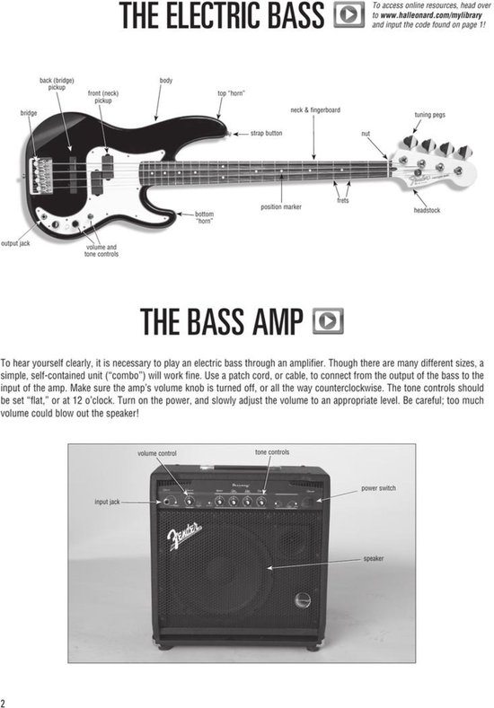 Hal Leonard Bass Method Book 1 - Deluxe Beginner Edition with Access to Audio Examples and Video Lessons Online by Ed Friedland