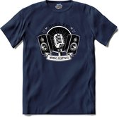 Rock and Roll | Muziek - Rock and Roll - Hobby - T-Shirt - Unisex - Navy Blue - Maat XXL