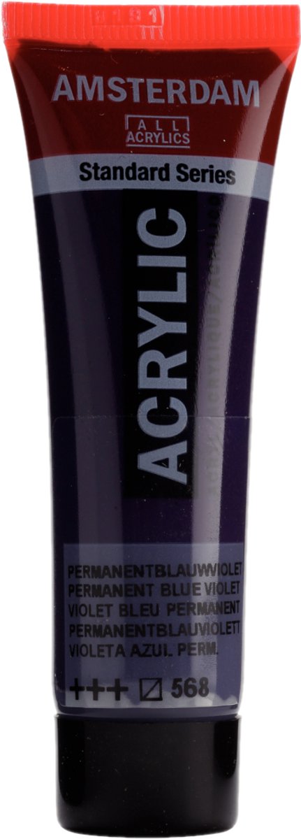 Verf - Acryl - 568 - Permanent blauw violet - Amsterdam - 20ml