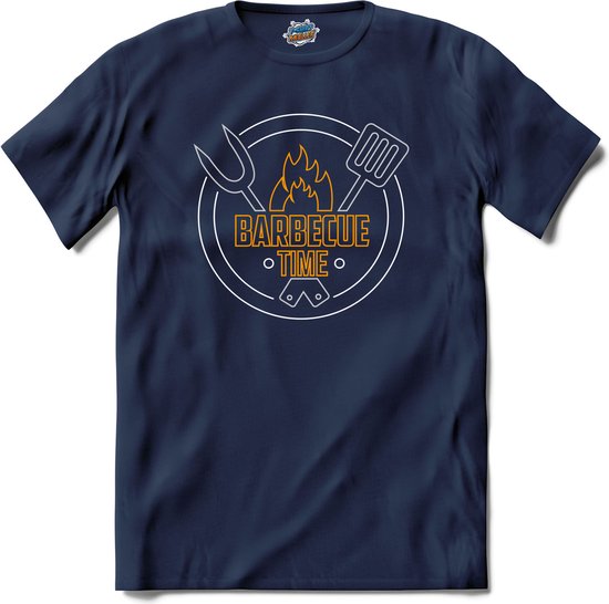Barbecue Time | Barbecueën - Bbq - Bier - T-Shirt - Unisex - Navy Blue