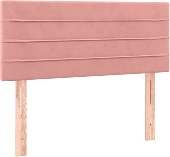 vidaXL-Hoofdbord-90x5x78/88-cm-fluweel-roze