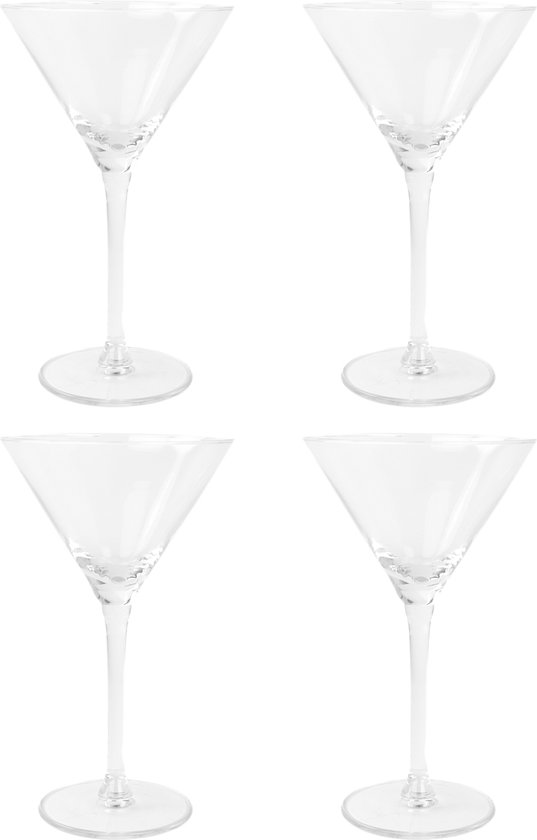 Orange85 Martini Glazen - Transparant - 4 Stuks - 300 ml - Cocktail Set
