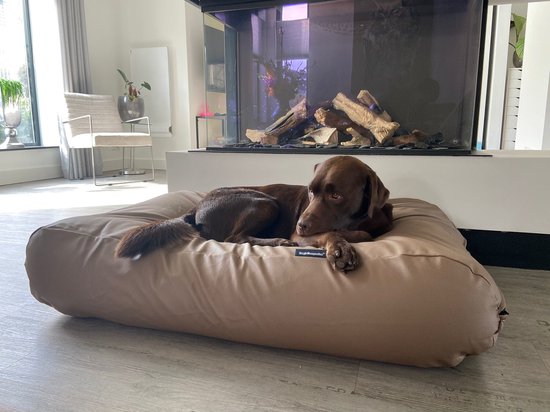 Dog's Companion Hondenkussen leather look - XL - 140 x 95 cm - Taupe