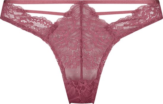 Hunkemöller Dames Lingerie Hoog uitgesneden brazilian Clara - Rood - maat S