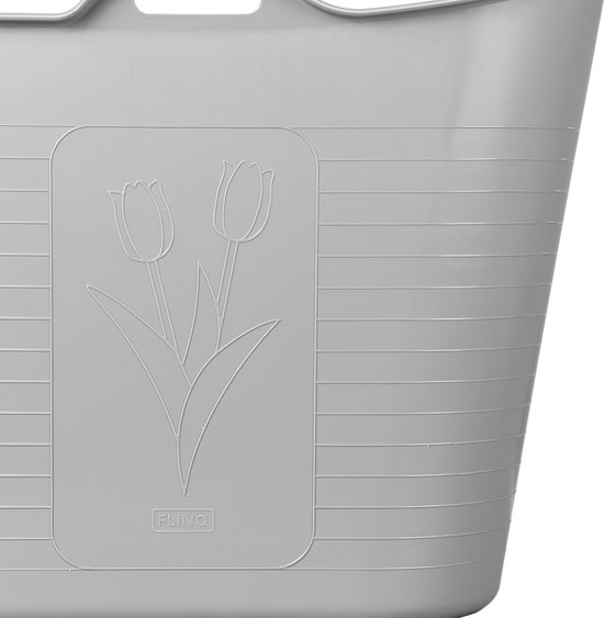 FlinQ Bath Bucket Premium Grijs Zitbad 2022 Met Temperatuurmeter