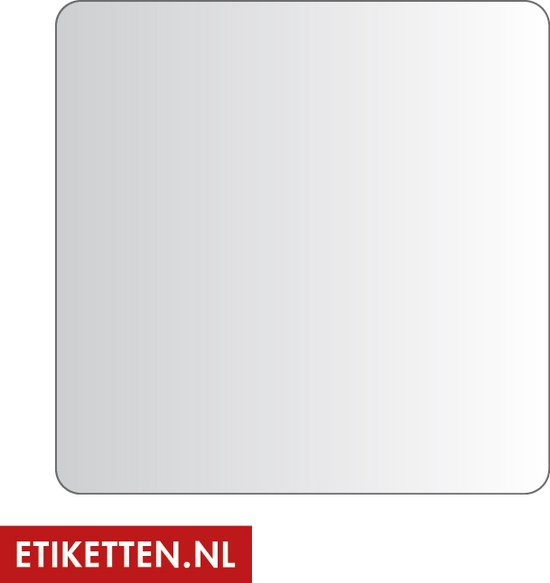 Sluitsticker - Sluitzegel - Sluitetiketten - Transparant - Glashelder etiketten - 40 x 40 mm - 1.000 etiketten per rol
