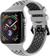 Apple Watch Series 1/2/3/4/5/6/7/8 / SE - Bracelet 38/40/41 - iMoshion Sport avec boucle - Grijs / Zwart
