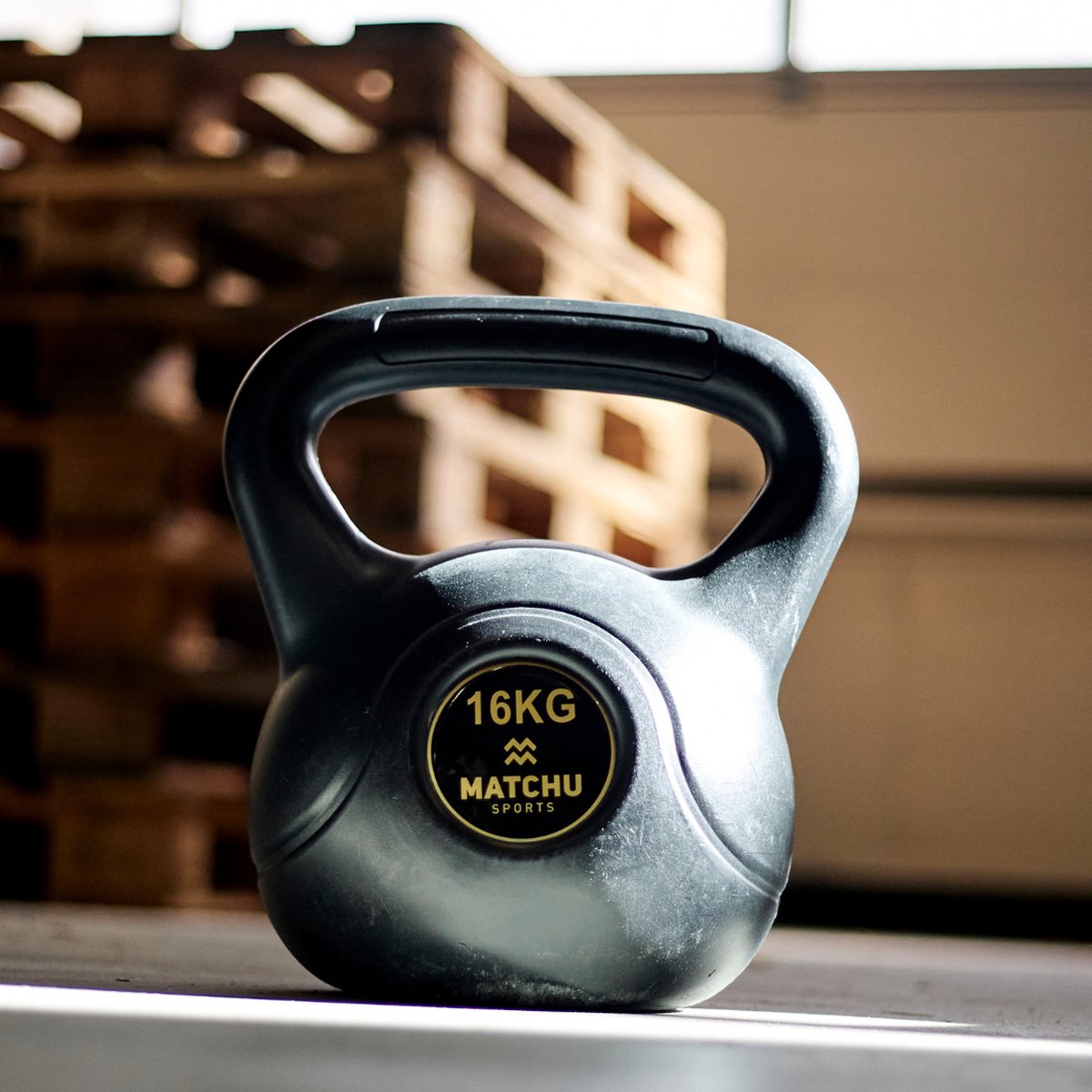 Matchu Sports - Kettlebell - Full body workout - Kettlebell 4kg - Gewichten - Zwart – foto 3