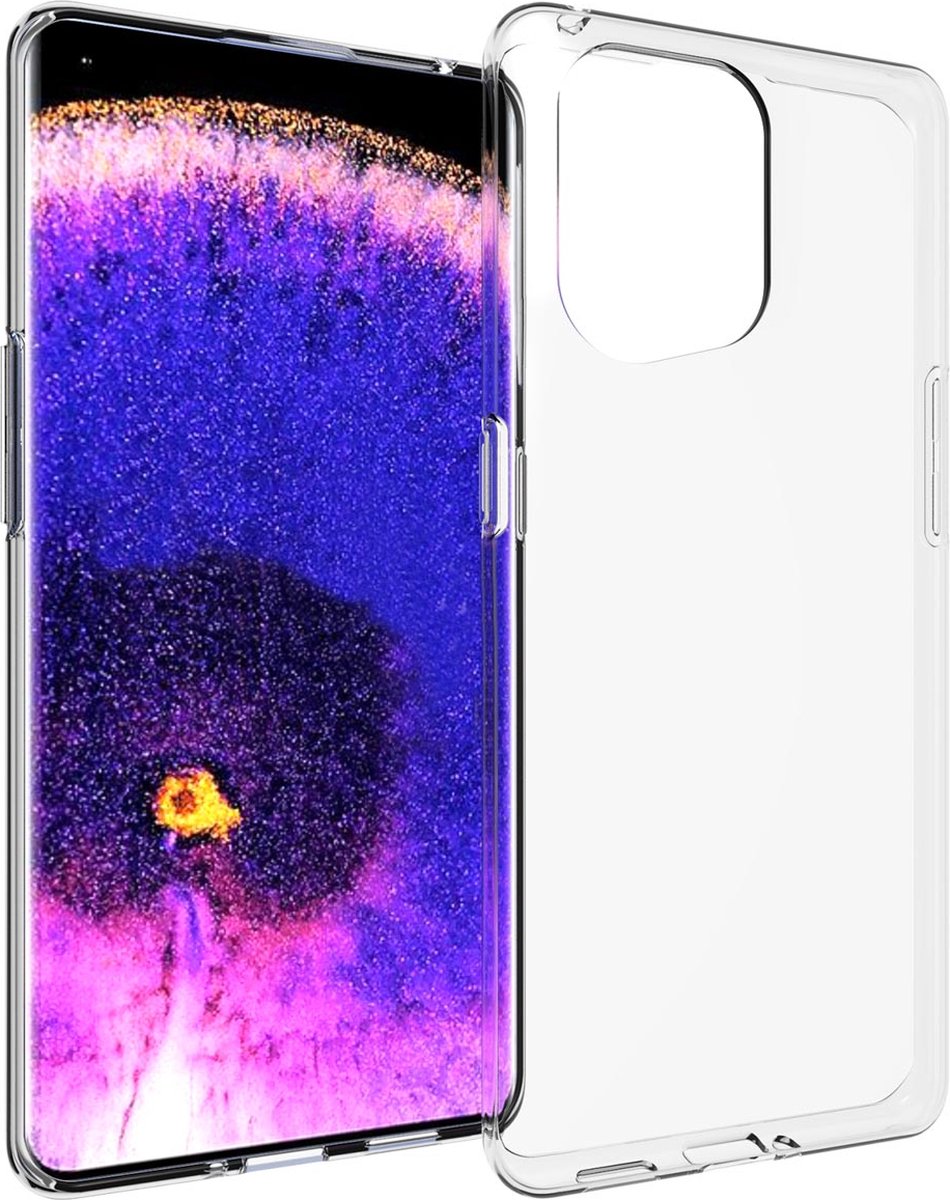 Accezz Hoesje Geschikt voor Oppo Find X5 5G Hoesje Siliconen - Accezz Clear Backcover - Transparant