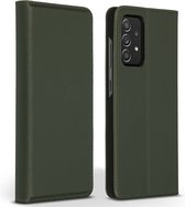 Accezz Hoesje Geschikt voor Samsung Galaxy A52 (4G) / A52s / A52 (5G) Hoesje Met Pasjeshouder - Accezz Premium Leather Slim Bookcase - Groen