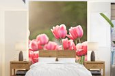 Behang - Fotobehang Tulpen - Zon - Lente - Breedte 175 cm x hoogte 240 cm