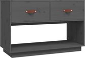 vidaXL - Tv-meubel - 90x40x60 - cm - massief - grenenhout - grijs