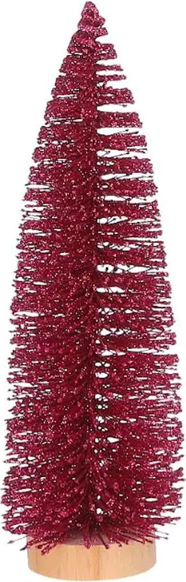 Roze Glitter Kerstboom 25 cm - House of Seasons