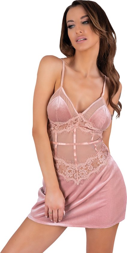 Livco Corsetti - Sexy / Erotisch Jurkje - Slipdress - Jurkje + Slip - Nachtjurkje - Enslanna - S/M