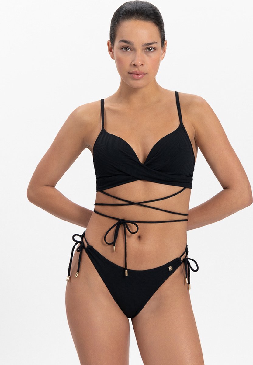 Beachlife Black Swirl Dames Bikinitopje - Maat 75C