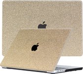 Lunso - Geschikt voor MacBook Air 13 inch M2 (2022) - case hoes - Glitter Goud - Vereist model A2681