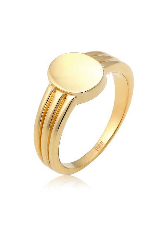 Elli Ring Dames Cirkel Rond Geo Statement in 925 Sterling - Vergelijk