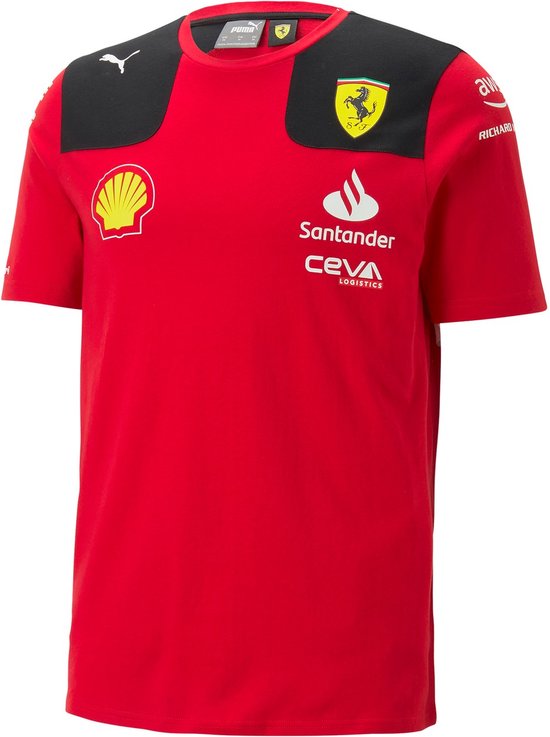 T-shirt Scuderia Ferrari Team Charles Leclerc pour homme rouge 3XL