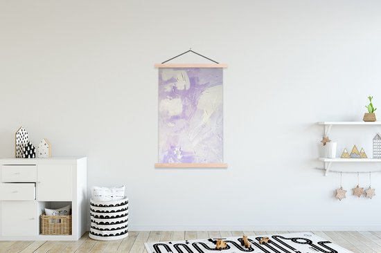 Porte-affiche avec affiche - Affiche scolaire - Abstrait - Peinture - Design - 120x180 cm - lattes vierges