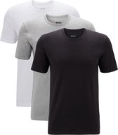 HUGO BOSS Classic T-shirts regular fit (3-pack) - heren T-shirts O-hals - zwart - grijs - wit - Maat: XL